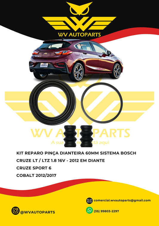 REPARO PINÇA DIANTEIRA CRUZE/COBALT 60MM  SISTEMA  BOSCH